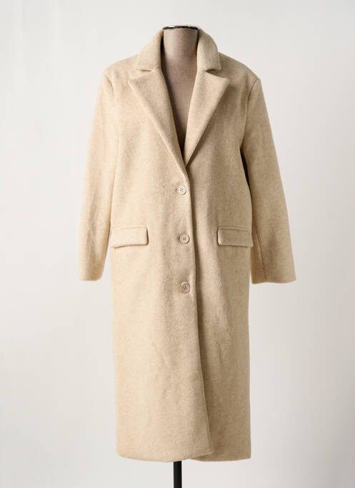 Palton lung bej LUMINA femeie