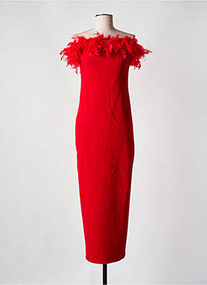 Rochie lungă roșu LUMINA femeie