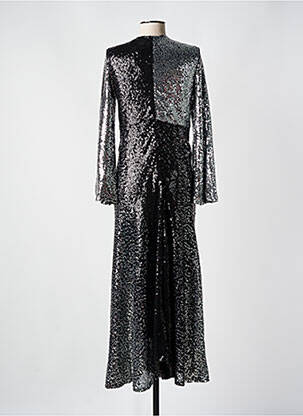 Rochie lungă mâneci lungi mâneci lungi negru LUMINA femeie