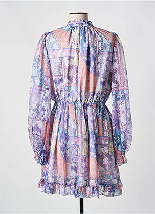 Rochie scurtă mâneci lungi mâneci lungi violet CHANCE OFF femeie