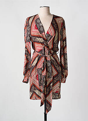 Rochie scurtă maro ALTAMIRA femeie