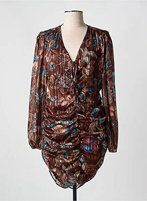 Rochie midi maro ALTAMIRA femeie