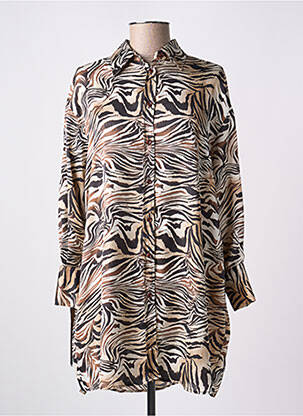 Tunică mâneci lungi maro ANGELA DAVIS femeie