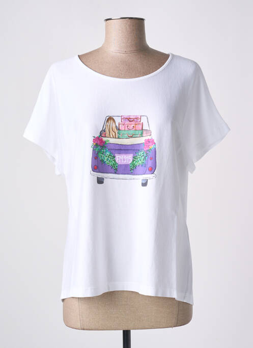 Tricou alb FRIDA MADÉ femeie