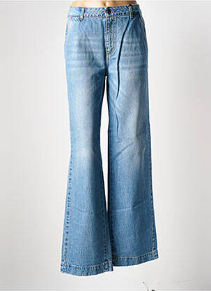 Blugi cu croială evazată albastru ANGELA DAVIS femeie