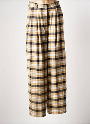 Pantalon larg bej ANGELA DAVIS femeie