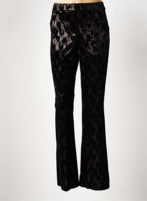 Pantalon slim talie elastică negru ANGELA DAVIS femeie