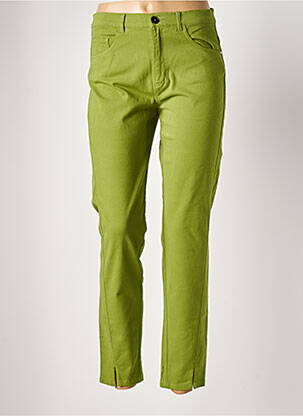 Pantalon slim verde DIANA GALLESI femeie