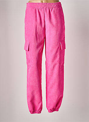 Pantalon cargo roz LUMINA femeie