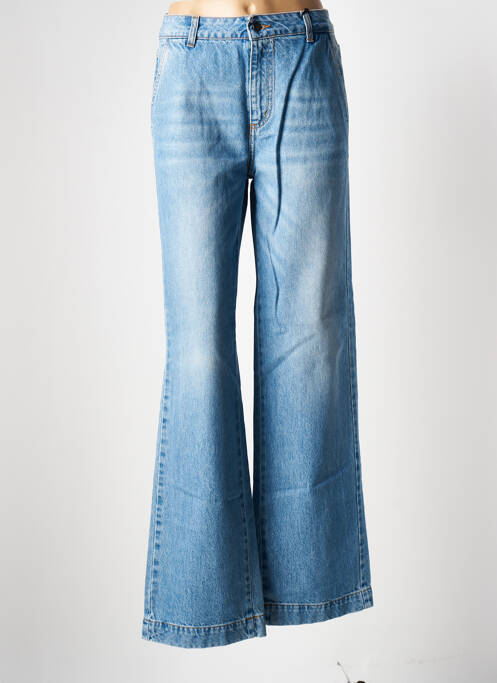 Blugi cu croială evazată albastru ANGELA DAVIS femeie