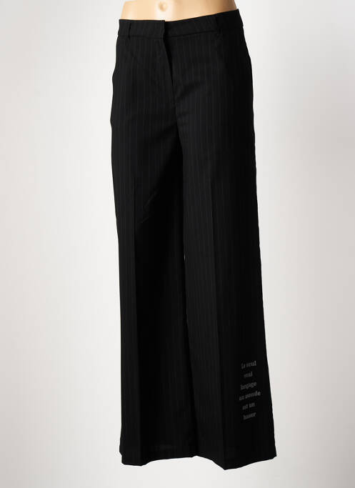 Pantalon drept negru ANGELA DAVIS femeie