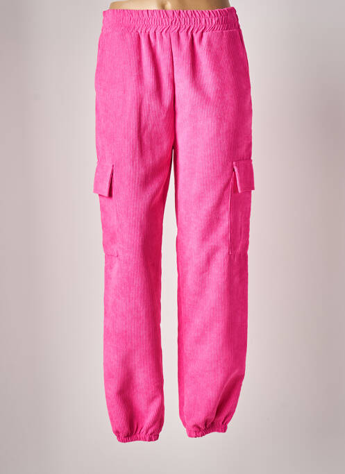 Pantalon cargo roz LUMINA femeie