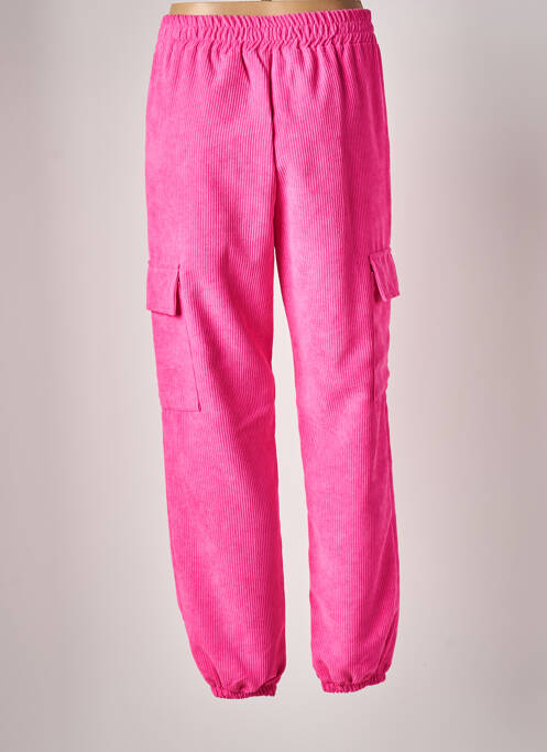 Pantalon cargo roz LUMINA femeie