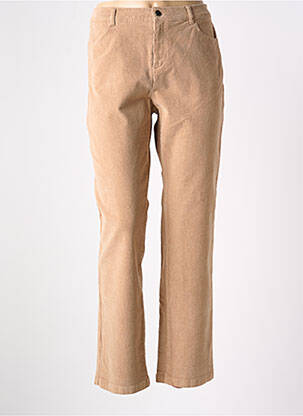 Pantalon drept elasticitate bej DIANA GALLESI femeie