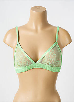 Sutien fără armatură top triunghiuri verde LOVE STORIES femeie