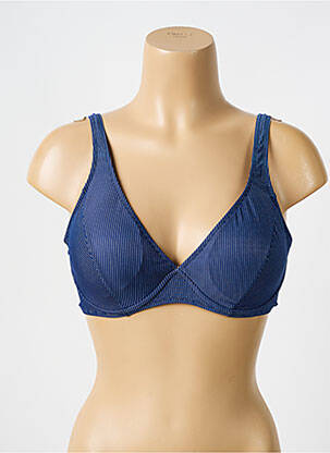 Sutien de costum de baie elasticitate sutien cu susținere înaltă și burete detașabil albastru VERY ZEN femeie