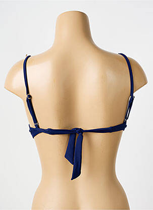 Sutien de costum de baie elasticitate top sutien push-up albastru RAE femeie