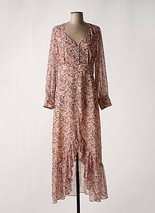 Rochie lungă roz LAUREN VIDAL femeie