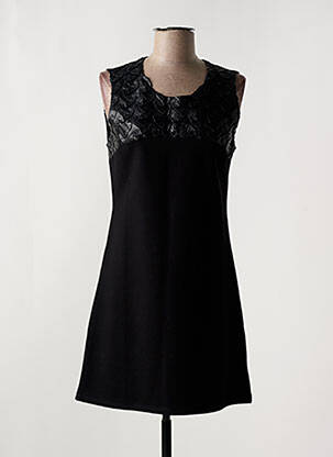 Rochie scurtă fără mâneci fără mâneci negru JAUNE ROUGE femeie