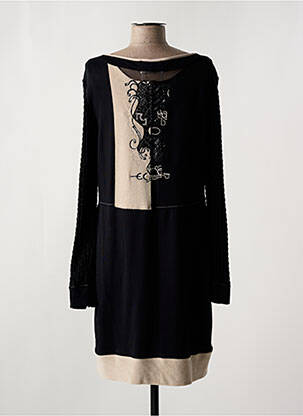 Rochie midi mâneci lungi mâneci lungi negru ELISA CAVALETTI femeie