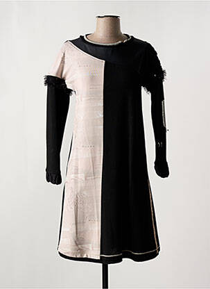 Rochie midi mâneci lungi mâneci lungi negru ELISA CAVALETTI femeie