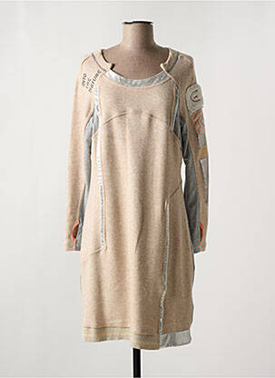 Rochie midi bej ELISA CAVALETTI femeie