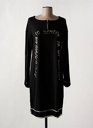 Rochie midi mâneci lungi mâneci lungi negru ELISA CAVALETTI femeie