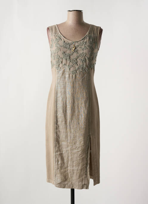 Rochie midi maro ELISA CAVALETTI femeie