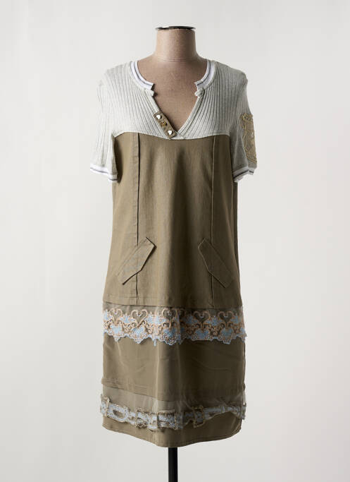 Rochie midi verde ELISA CAVALETTI femeie