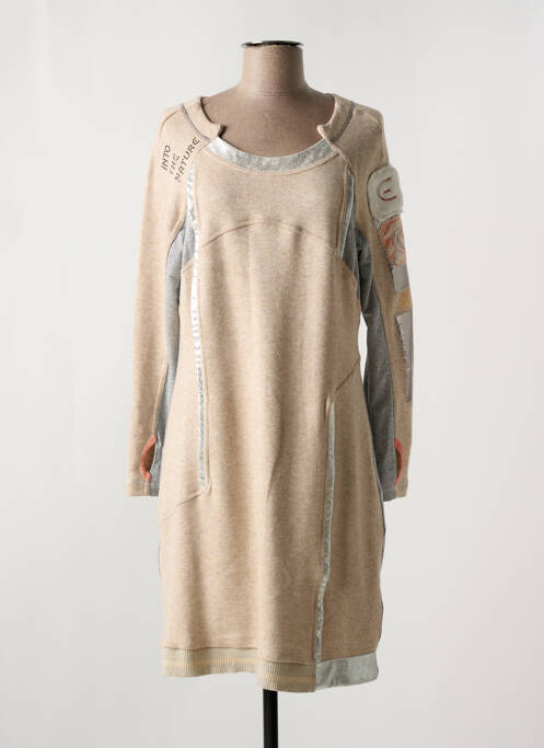 Rochie midi bej ELISA CAVALETTI femeie