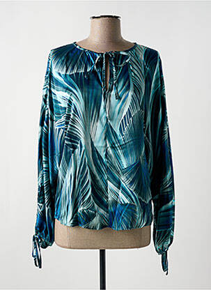 Bluză albastru LAUREN VIDAL femeie