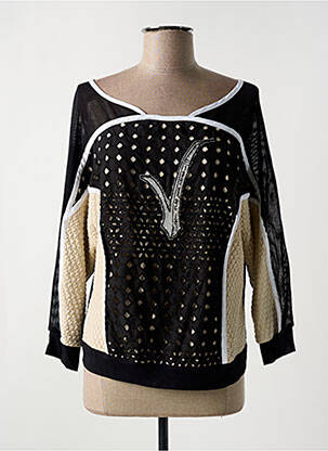 Hanorac negru ELISA CAVALETTI femeie