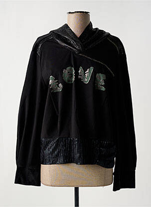 Hanorac cu glugă negru ELISA CAVALETTI femeie