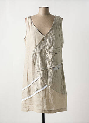 Rochie midi bej ELISA CAVALETTI femeie