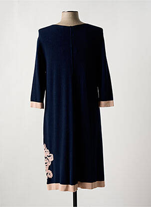 Rochie midi mâneci 3/4 mâneci 3/4 albastru ELISA CAVALETTI femeie