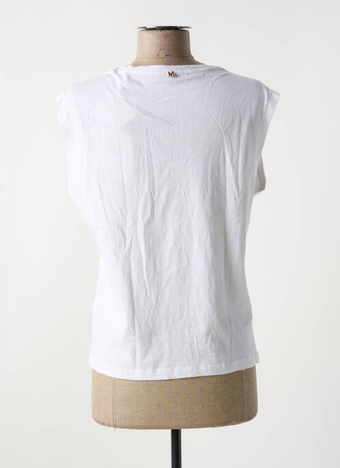 Maiou guler în v fără mâneci alb LOLA CASADEMUNT femme