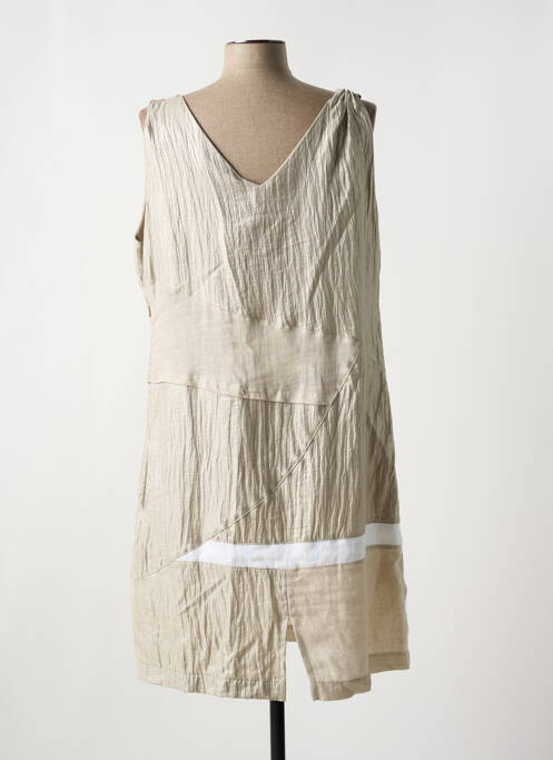 Rochie midi bej ELISA CAVALETTI femeie