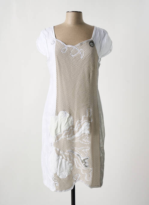 Rochie midi alb ELISA CAVALETTI femeie