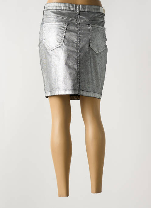 Fustă scurtă argintiu LAUREN VIDAL femeie