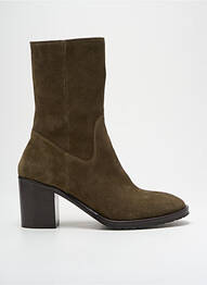Botine/ghete nubuc toc de 4 la 6 cm verde ANTHOLOGY femme