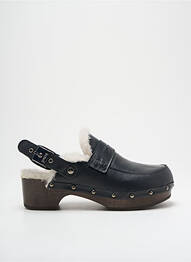Mulete/saboți țesătură satinată toc de 4 la 6 cm negru SCHOLL femme