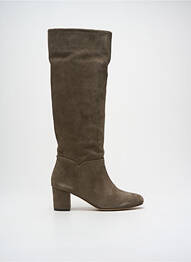 Cizme nubuc toc de 4 la 6 cm gri ANTHOLOGY femme