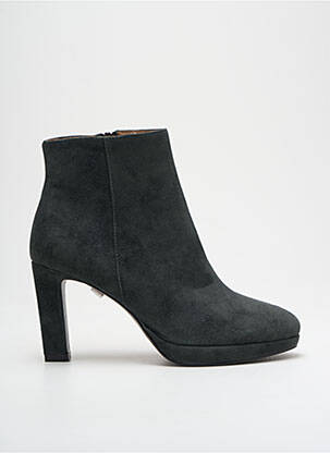 Botine/ghete nubuc toc de 7 la 9 cm gri BIBI LOU femeie