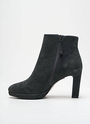 Botine/ghete nubuc toc de 7 la 9 cm gri BIBI LOU femeie