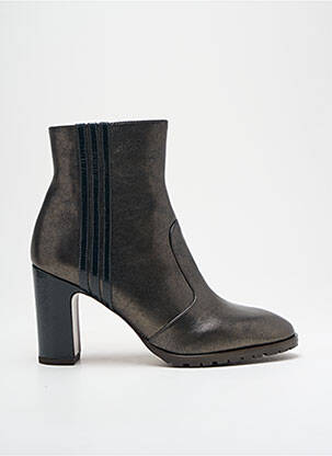 Botine/ghete material neted toc de 7 la 9 cm argintiu CHIE MIHARA femeie