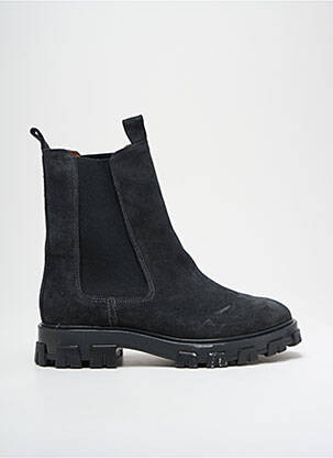 Botine/ghete nubuc toc plat până la 3 cm negru ANONYMOUS COPENHAGEN femeie