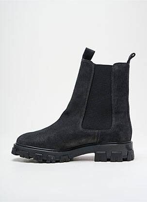 Botine/ghete nubuc toc plat până la 3 cm negru ANONYMOUS COPENHAGEN femeie