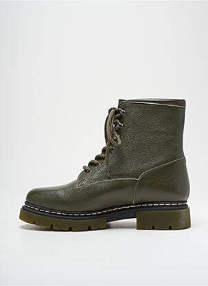 Botine/ghete material neted toc plat până la 3 cm verde VALERIE BOURGOIN femeie
