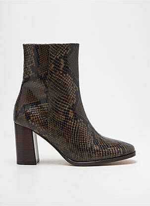 Botine/ghete toc pătrat toc de 7 la 9 cm verde ANTHOLOGY femeie