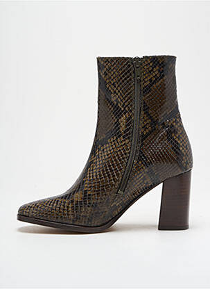 Botine/ghete toc pătrat toc de 7 la 9 cm verde ANTHOLOGY femeie
